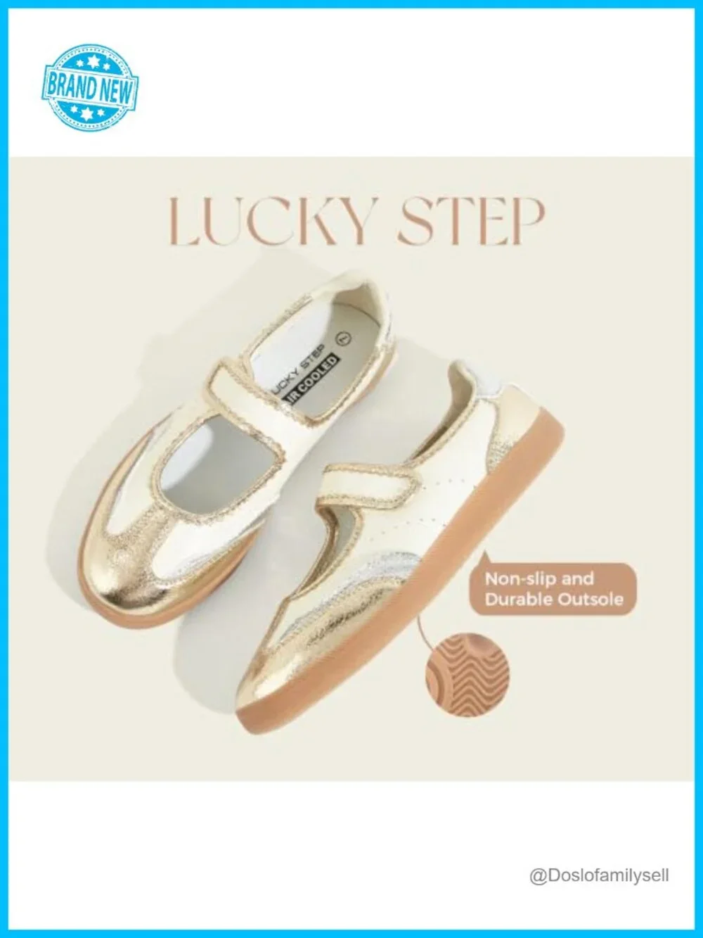 Mary Jane Sneakers for Women Round Toe Slip-On Faux Leather Walking Shoes